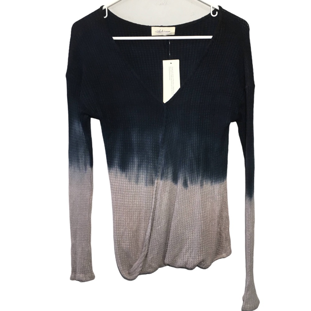 NWT Abree Tie Dye Ombré Long Sleeve Shirt S